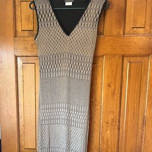 Long V neck lace dress